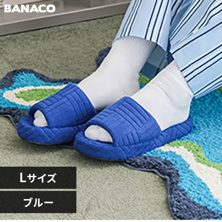 スリッパ BANACO ビビッド bnc-slipper-bl-l Lサイズ ブルー_0