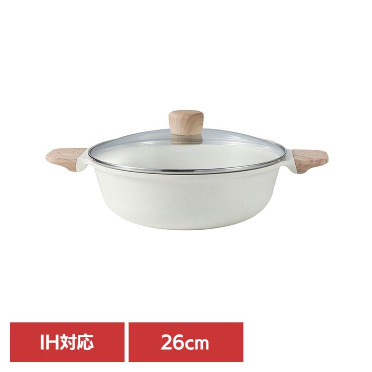 CAROTE�i�J���[�e�j �J���[�e IH ���� ����� 26cm �K���X�W�t �A�C�{���[ COSY-ICE_0