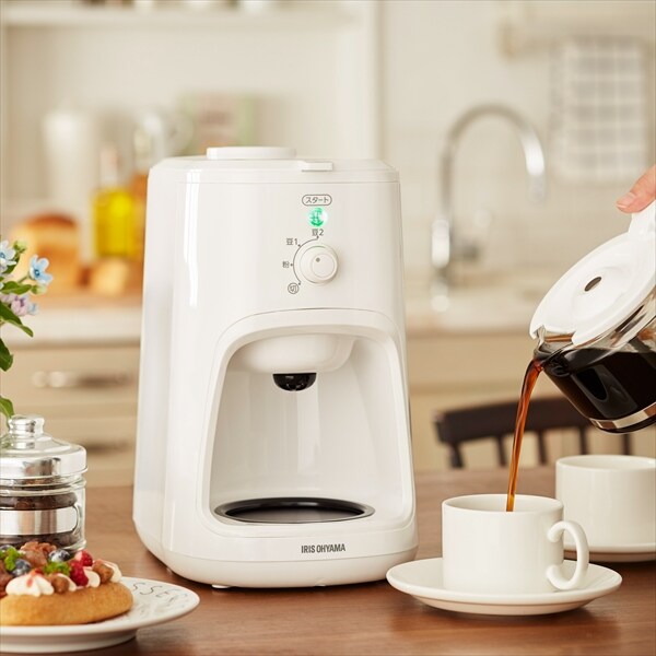 Amazon | アイリスオーヤマ コーヒーメーカー 全自動 メッシュ