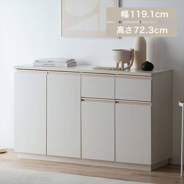 リビングキャビネット オフホワイト_0