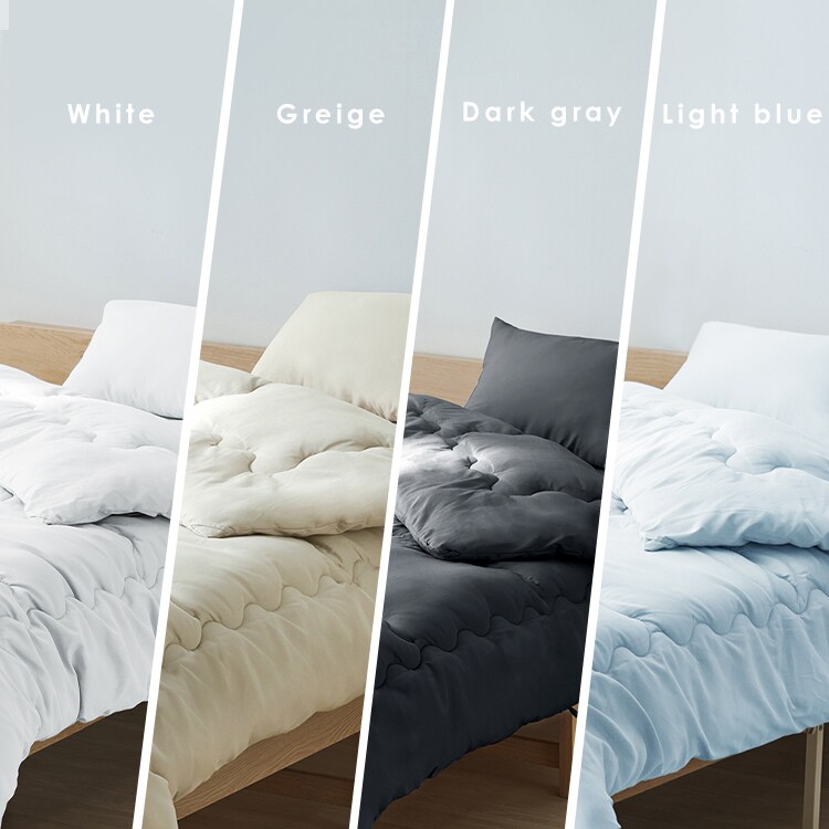 ベッド用布団3点セット SD グレージュ_2