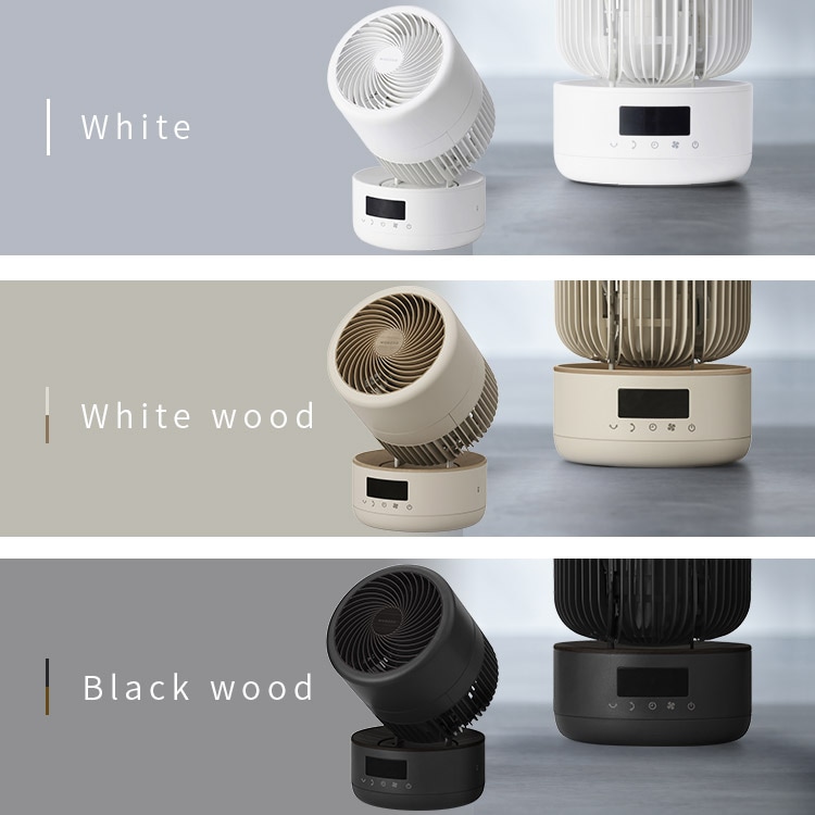 サーキュレーター WOOZOO 360°首振り PCF-CD15TECA-WU ホワイトウッド_15