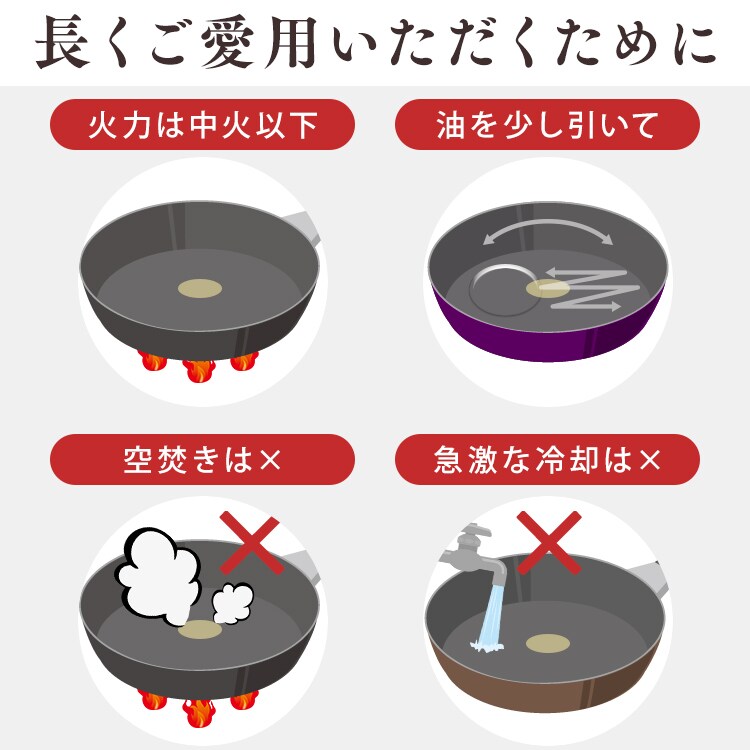 フライパン12点セット|ダイヤモンドコート|ガス火専用|ロイヤルグレー_19