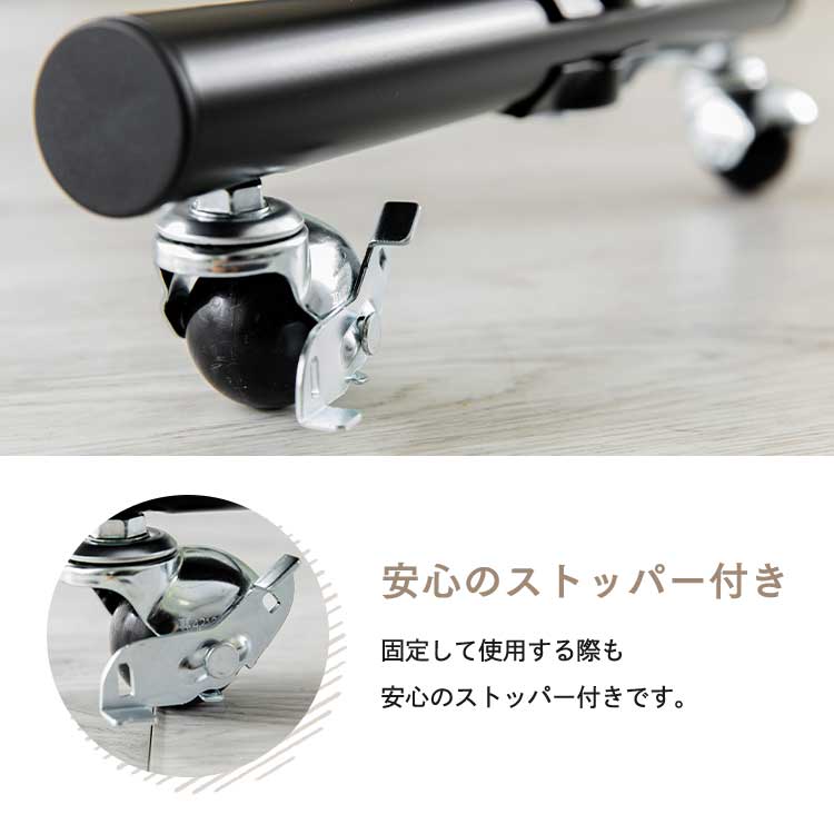 パイプハンガー 2段 耐荷重156kg CW3001-H5 シルバー 【プラザ
