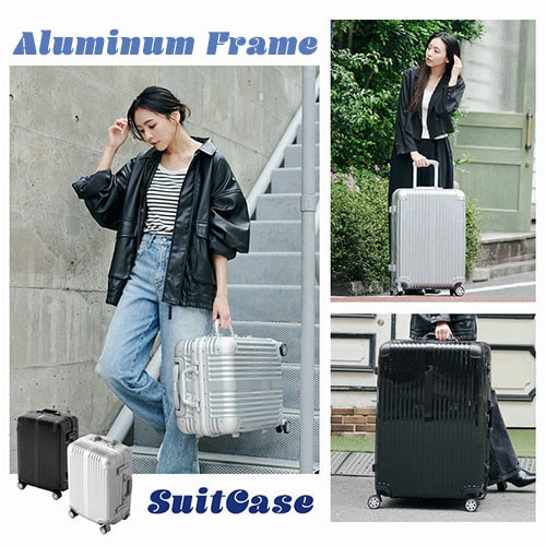アルミスーツケース 機内持ち込みOK 120L Lサイズ ブラック_2