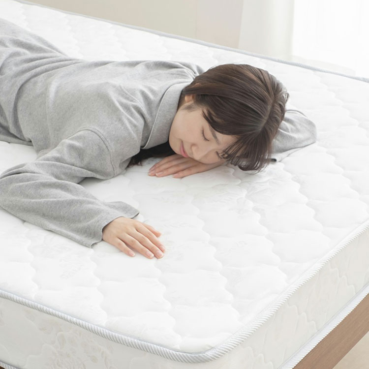 圧縮ロールボンネルコイルマットレス ダブル ブラック【プラザセレクト