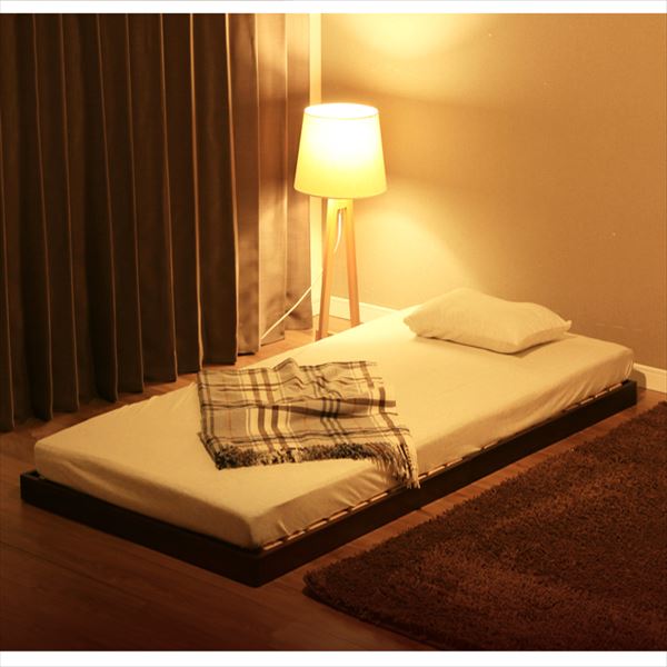 4段階高さ調整すのこベッド|ダブル|ブラウン_4