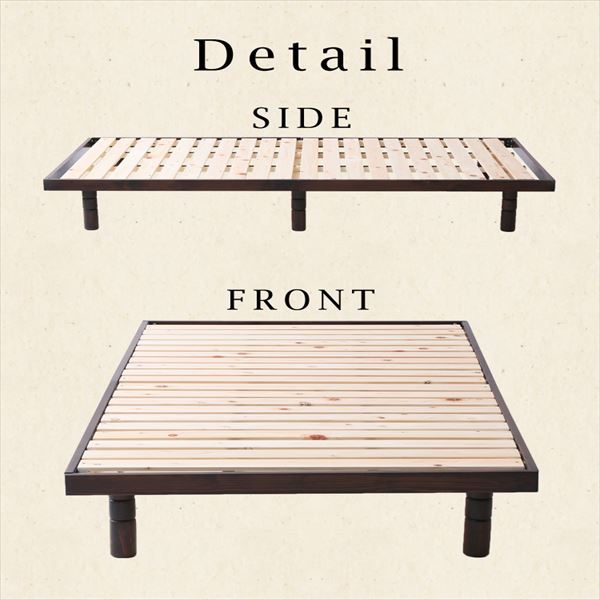 4段階高さ調整すのこベッド|ダブル|ブラウン_19