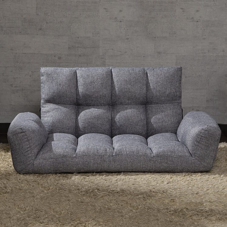 取付無料！アクタス ペール2 北欧風グレーファブリック2Pローソファ