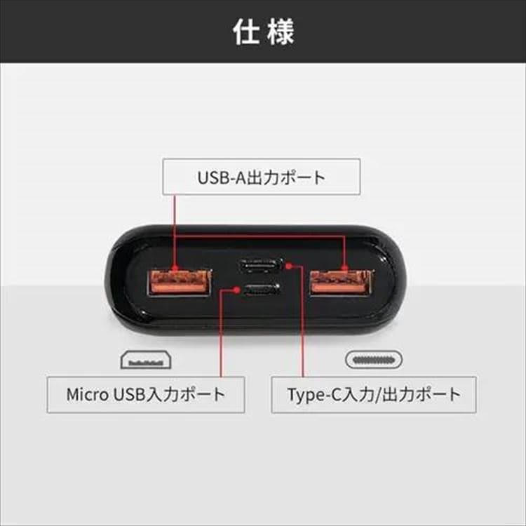 急速充電モバイルバッテリー|10000mAh|ブラック_12