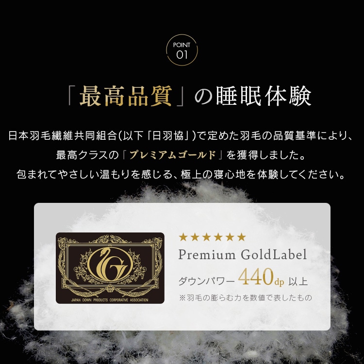 超軽量ダウン93%羽毛ふとん|全2色_3