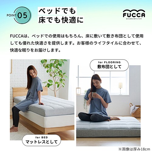 Fucca ӂƂ񉮂}bgX O[ 12cm N2407M12D-GY _u_9