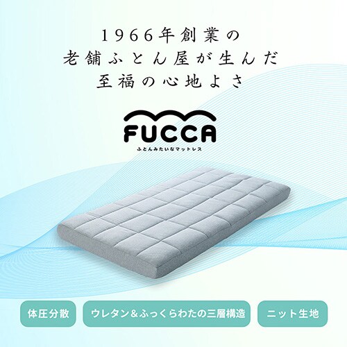 Fucca ӂƂ񉮂}bgX O[ 18cm N2407M18SD-GY Z~_u_3