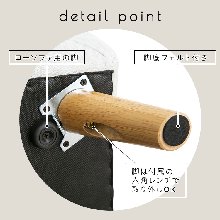 ヴェリナ1Pソファ|ベージュ_10