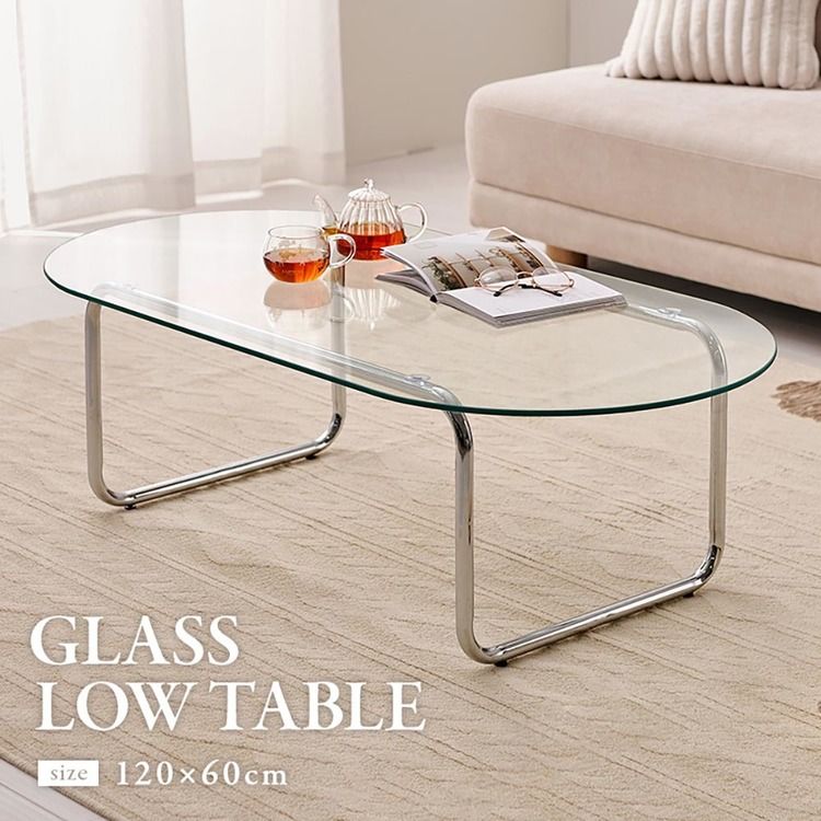 グロッシーガラステーブル|120×60cm_2