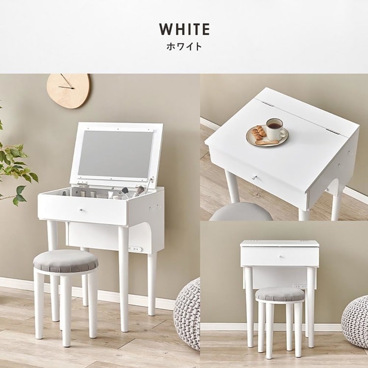 ドレッサー|幅50cm|ダークブラウン_11