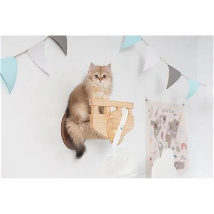 PLANE 飛行機型キャットステップ&爪とぎ MZ0038 _5