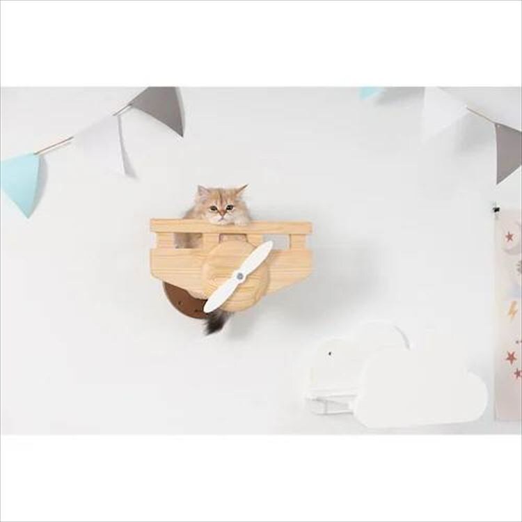 PLANE 飛行機型キャットステップ&爪とぎ MZ0038 _6