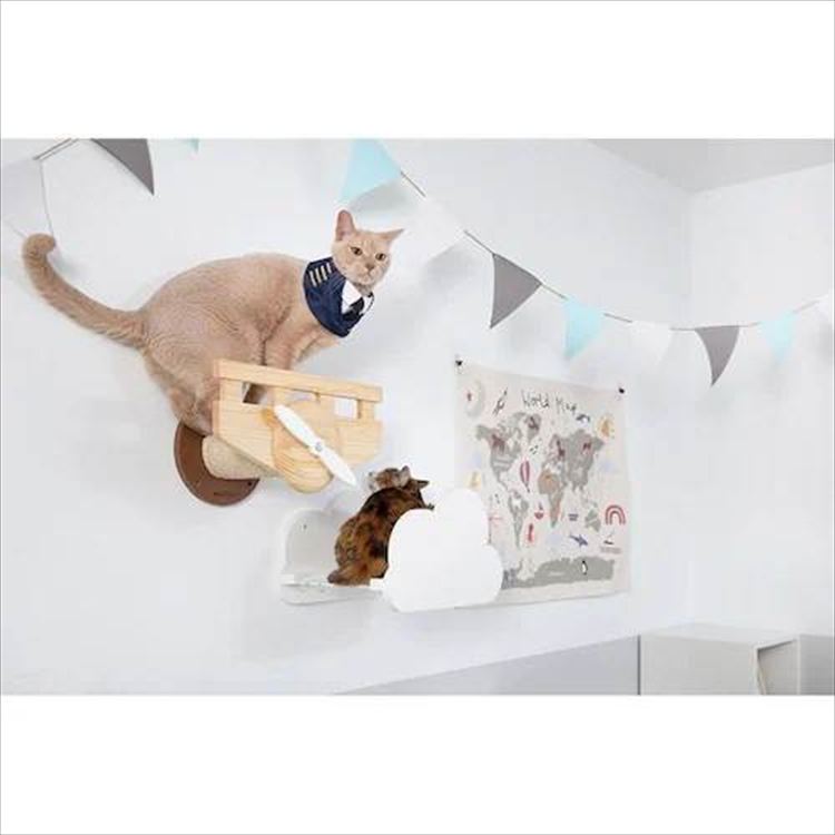 PLANE 飛行機型キャットステップ&爪とぎ MZ0038 _7