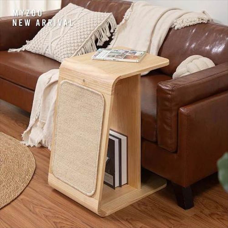 CHILLAX 爪とぎ一体型サイドテーブル交換用爪研ぎ布 MZ0103 _3