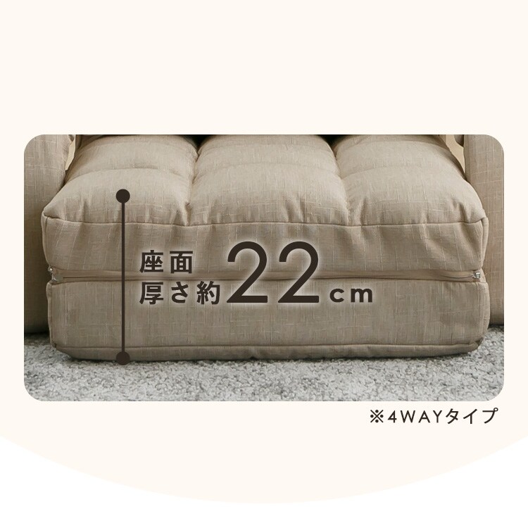 肘掛け付き回転座椅子 YC-8013A-1 ライトグレー_6
