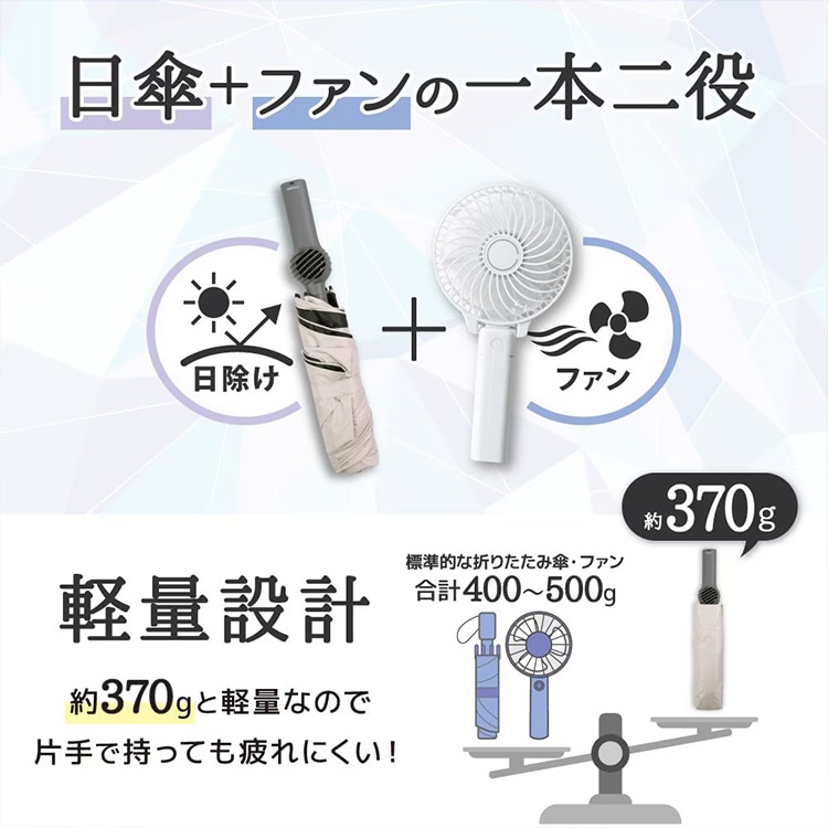 ファンブレラ 日傘 雨晴兼用 かさ 傘 POLE PLUS TKFP26SJU_8