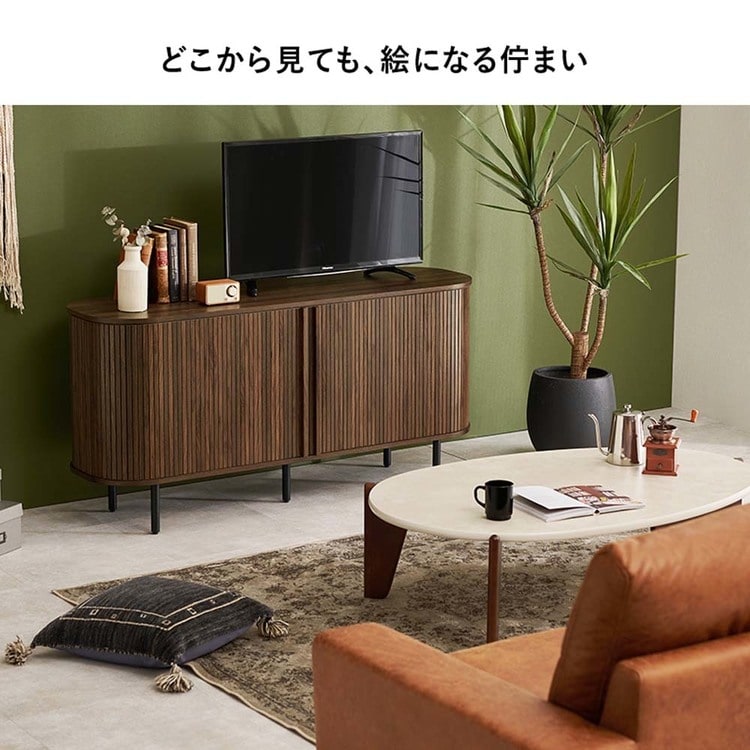 TVボード ハイタイプ幅 119cm RTV-1412BR ブラウン【時間指定不可】【代引不可】【同梱不可】_10