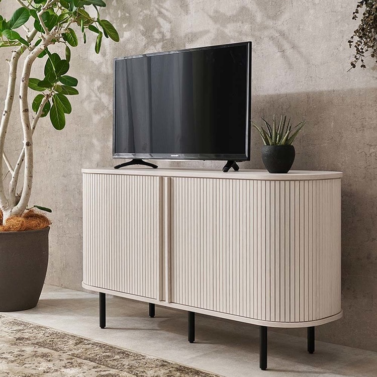 TVボード ハイタイプ幅 119cm RTV-1412BR ブラウン【時間指定不可】【代引不可】【同梱不可】_11