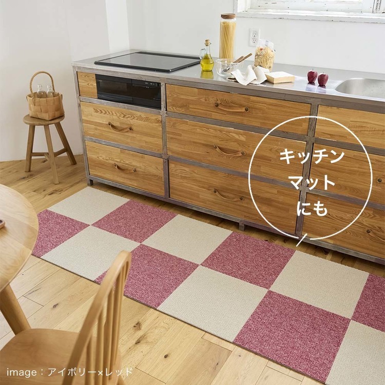 RUGRUG �ƒ�p�^�C���J�[�y�b�g �t���[���[�v 132-86897 �A�C�{���[_5