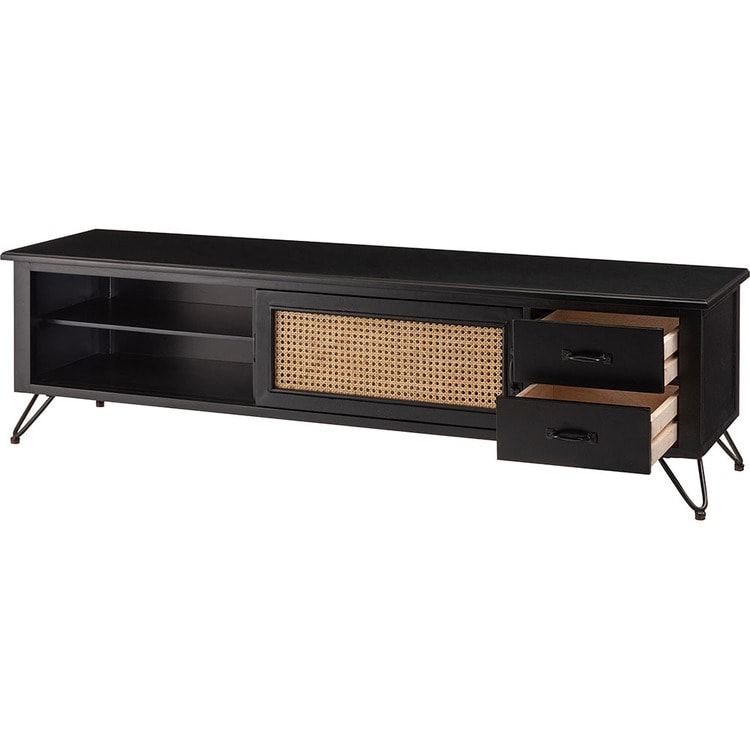 TVボード ブラック PM-336BK 幅150cm_2
