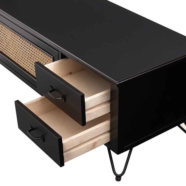 TVボード ブラック PM-336BK 幅150cm_6