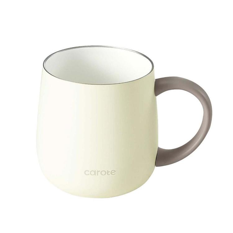 CAROTE(カローテ) カローテ マグカップ 蓋付き 保温 保冷 セラミック 400ml アイボリー_5