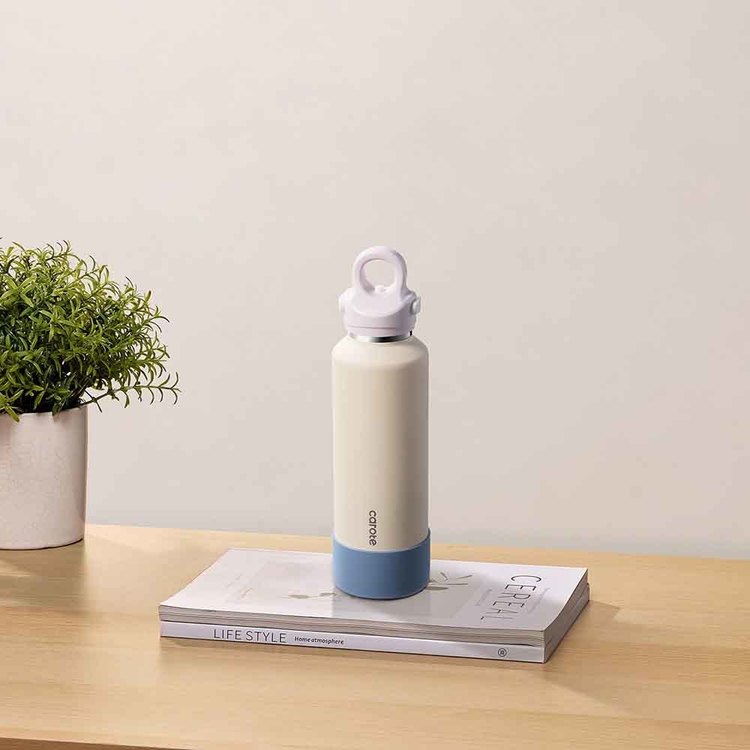 カローテ 炭酸対応 マグボトル 600ml PRESSOFF アイボリー_2