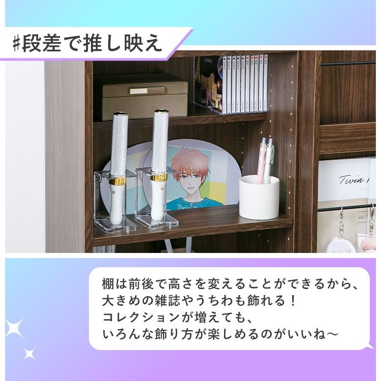 【限定3個が50%OFF】ディスプレイコミックラック PCSS9090 ナチュラル_5