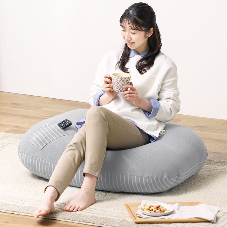 楽天市場】【ﾗｽﾄｽﾊﾟｰﾄ全品１０％OFFｸｰﾎﾟﾝ】ビーズクッション クッション 大きい 特大 ビーズソファ 人をダメにするクッション  〈商標登録〉ニットカバーセット メガオニオン360リットル【セット商品】 補充 日本製 おしゃれ[ss2412] : ハナロロ クッション・ソファの店