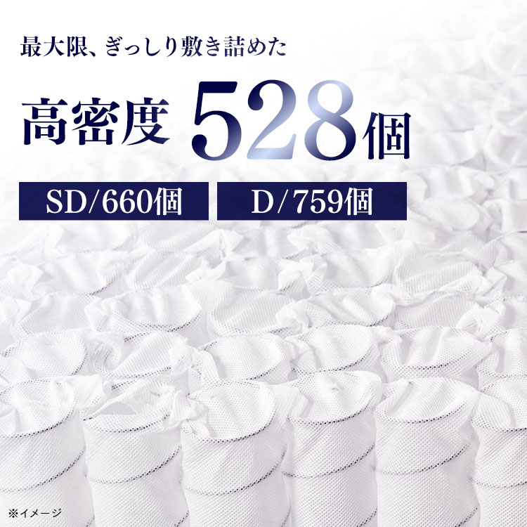 Sheep ポケットコイルマットレス|ダブル|厚さ20cm|ホワイト_4