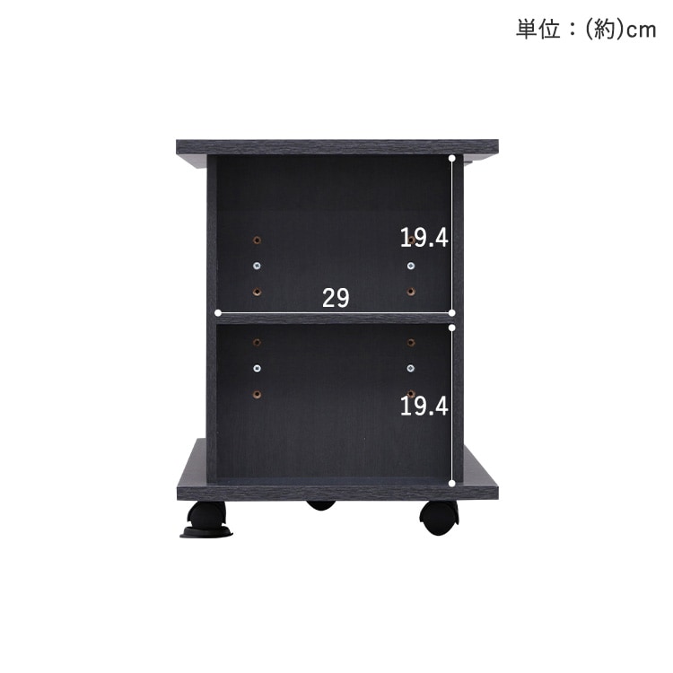 キャスター付きテレビ台 100cm│OAB-100 全4色_12